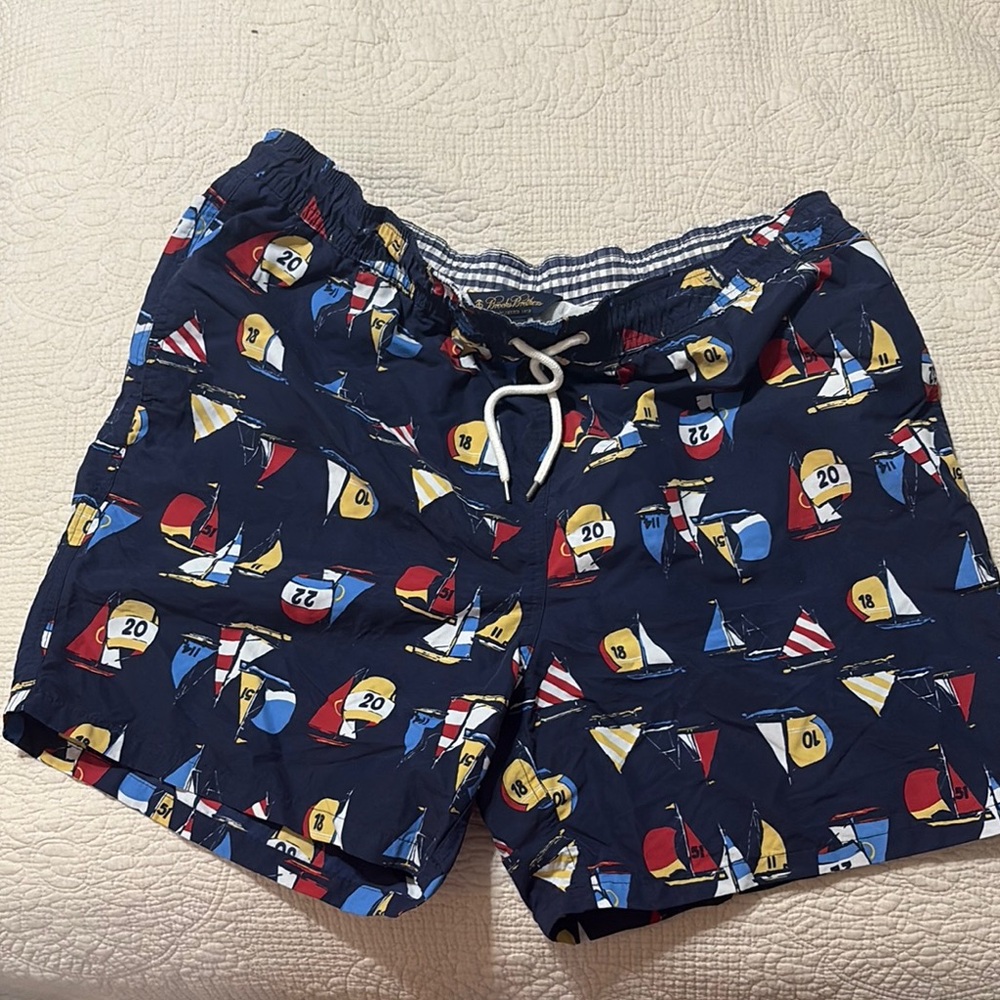 Brooks Brothers Nautical Swim Trunks